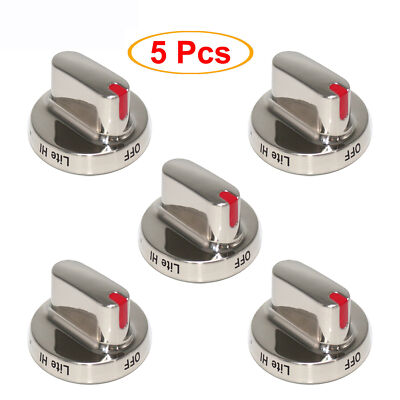 5PCS DG64-00472A Top Burner Control Dial Knob Range Oven Replacement for Samsung