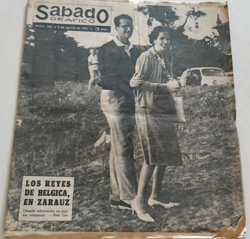Revista SABADO GRAFICO 253 Reina Fabiola Sara Montiel Tita Cervera Miss España - 第 1/7 張圖片