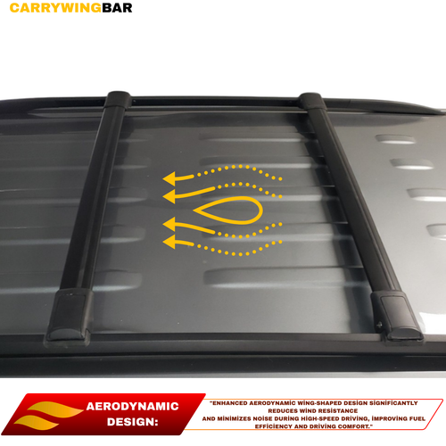 Fits Subaru Forester 2025-2026 Raised Roof Rack Cross Bars Black Color - Bild 6 von 17