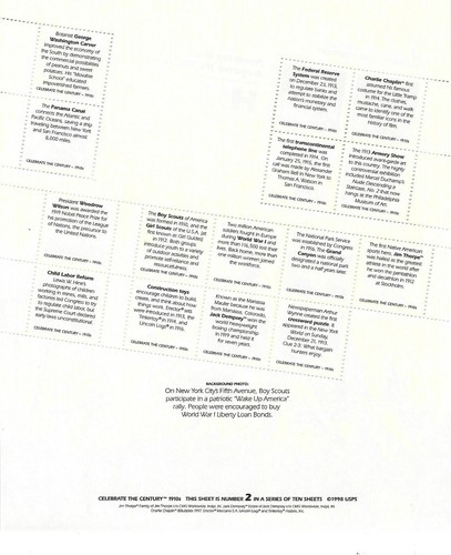 Celebrate the Century USPS Commemorative Stamp Collection 1900-1999 32 33 Sheets - Picture 17 of 24