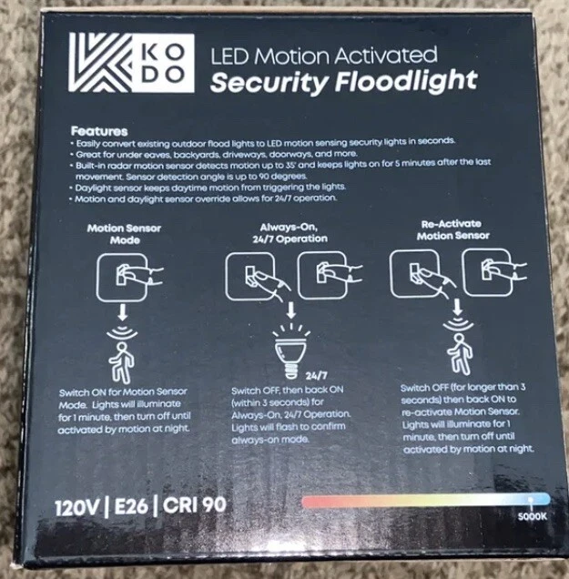 Kodo led motion activated security floodlight deals