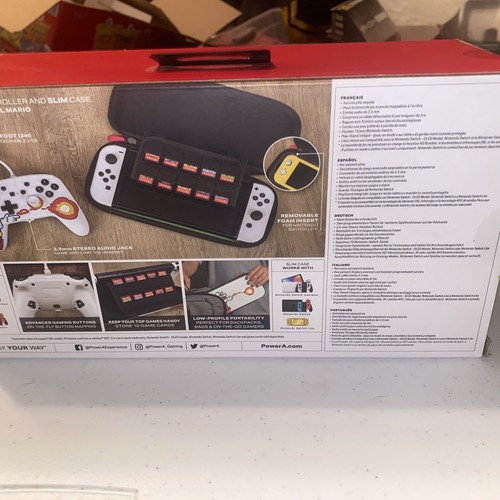 Controlador SuperA Super Mario mejorado con cable y estuche delgado Nintendo Switch NUEVO - Imagen 3 de 4
