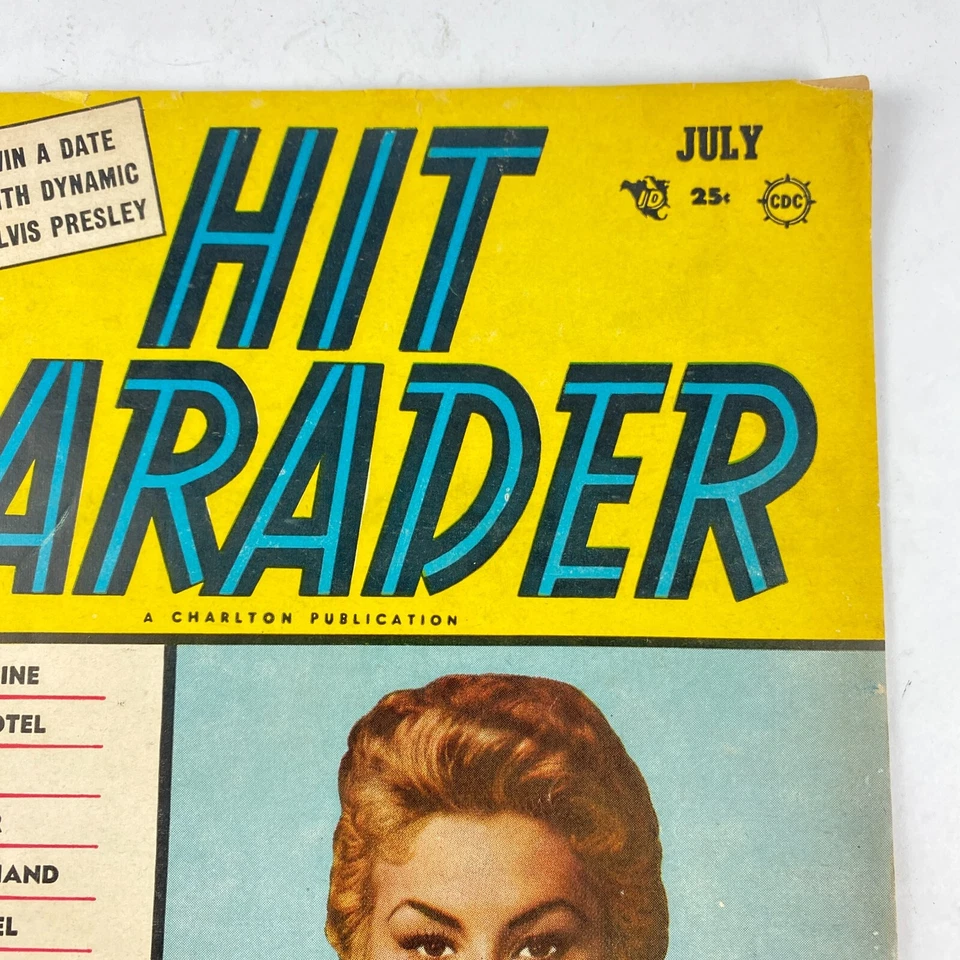 July 1956 Hit Parader Magazine Elvis Presley Mitzi Gaynor Back Issue Vintage - Image 2 of 4