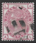 GB QV 1880/3 Sg 158, 3d Rose (AL) Plate 21, Fine used. (197)
