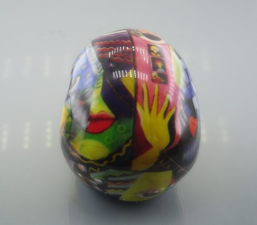 3.1" Mano Cerámica Transer Térmico Impresión Realista Calavera Cristal Curación 304 - Imagen 3 de 5