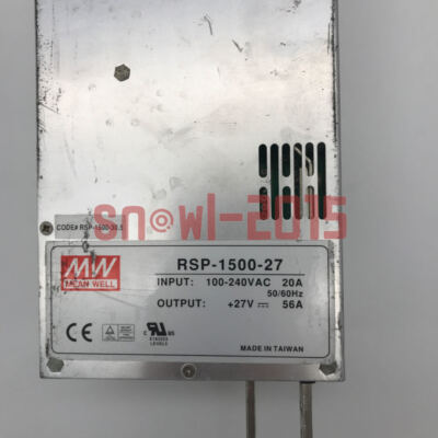 1pcs used MEAN WELL RSP-1500-27 Switching Power Supply