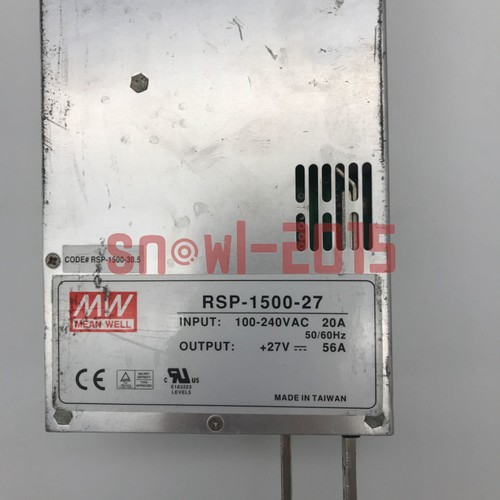 1pcs used MEAN WELL RSP-1500-27 switching power supply - Picture 1 of 5
