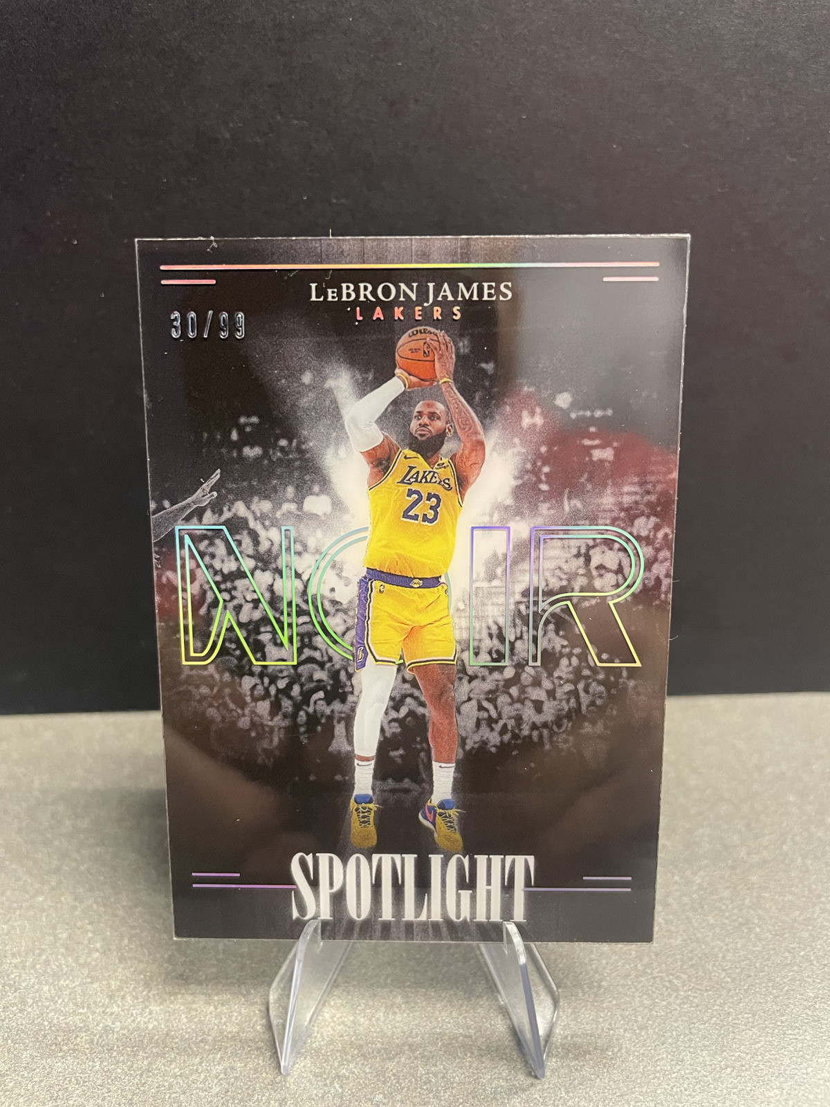 2023-24 Panini Noir Spotlight LeBron James Los Angeles Lakers 30/99