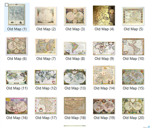 Old World Map Printable Wall Art Collection 100+ High Quality Map Art Works - Picture 2 of 13
