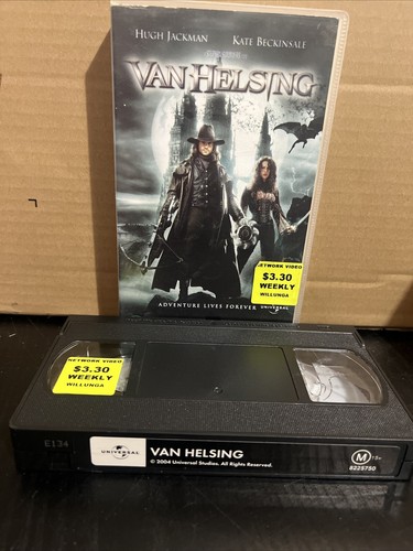 VAN HELSING - Hugh Jackman, Kate Beckinsale - VHS PAL Video  Horror B22 - Picture 3 of 3