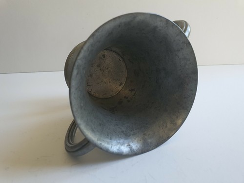 Antique Zinn Goblet, 1928, GAB Sweden TENN, Handled, Engraved, RARE - Picture 9 of 12