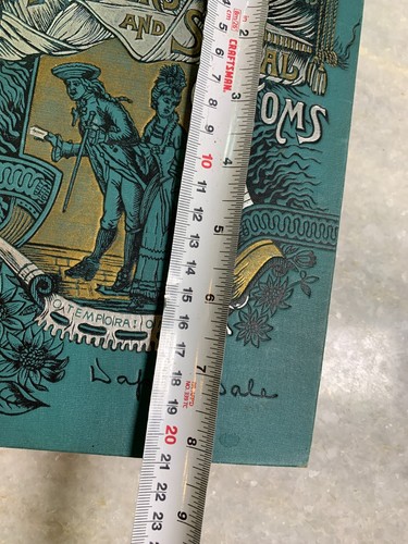 Antique Victorian Ornate Embossed Gilded Book Our Manners & Social Customs 1891 - Foto 22 di 23
