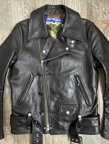 Comme Des Garçons Men , Ultra Rare leather jacket, Black Horse Leather - Bild 2 von 7