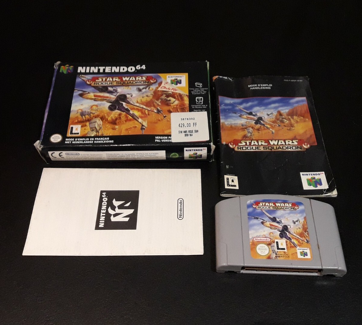 Star Wars Rogue Squadron Nintendo 64 N64 FAH complet LIVRAISON GRATUITE 