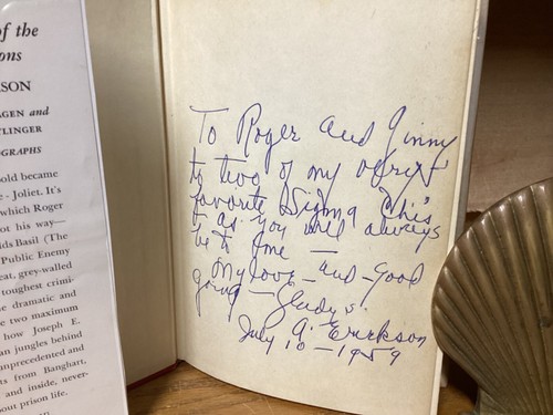 C. 1957 Warden Raven Of Joliet - Inscribed By Author Gladys A. Erickson + DJ - Picture 3 of 14