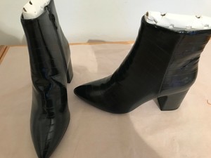 new look black croc boots