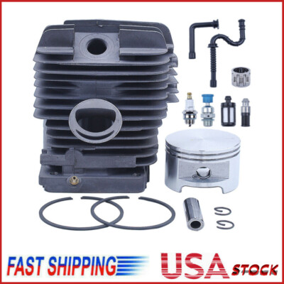 Kit Cylindre Pour Tronçonneuse Stihl 044 - 50mm, Axe Piston 10mm, Bougie Bosch Et Joints
