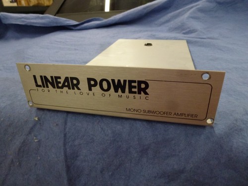 Amplificador de potencia lineal de la vieja escuela placa de cubierta posterior/lateral - Imagen 3 de 6