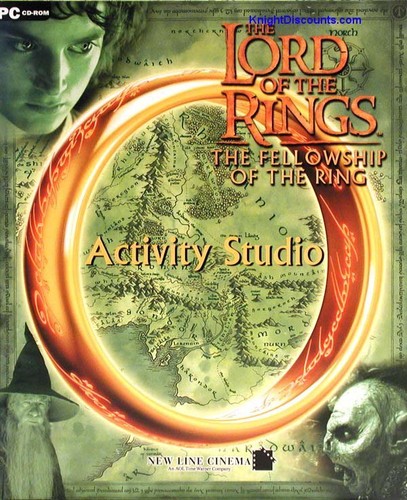 CD-ROM LORD OF THE RINGS ACTIVITY STUDIO Fantasy Puzzle Brain Game Fellowship NEUF - Photo 1/2