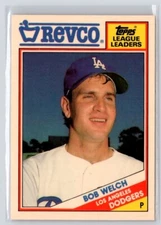1988 Topps Revco League Leaders #15 Bob Welch Baseball Card Los Angeles Dodgers