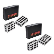2 Pair 2-4-6 Blocks 23 Holes .0002" Machinist Precision 246 Jig 2 4 6
