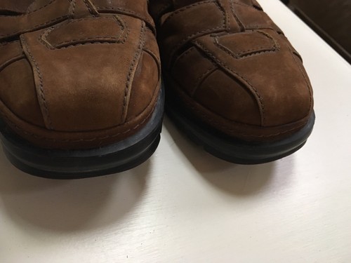 MEN'S AEROSOLES Suede Leather Upper SANDALS SHOES Made in Brazil  -  Size 9.5 C - Picture 6 of 9