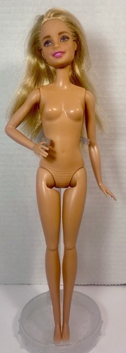 Mattel Barbie bambola capelli biondi occhi azzurri corpo datato 2015 testa 2013 nuda 11,5" - Foto 2 di 15