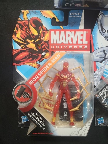 Battle Glider Black White Costume Spider-Man, Iron SPIDER Action Figure LOT 3.75 - Picture 3 of 7