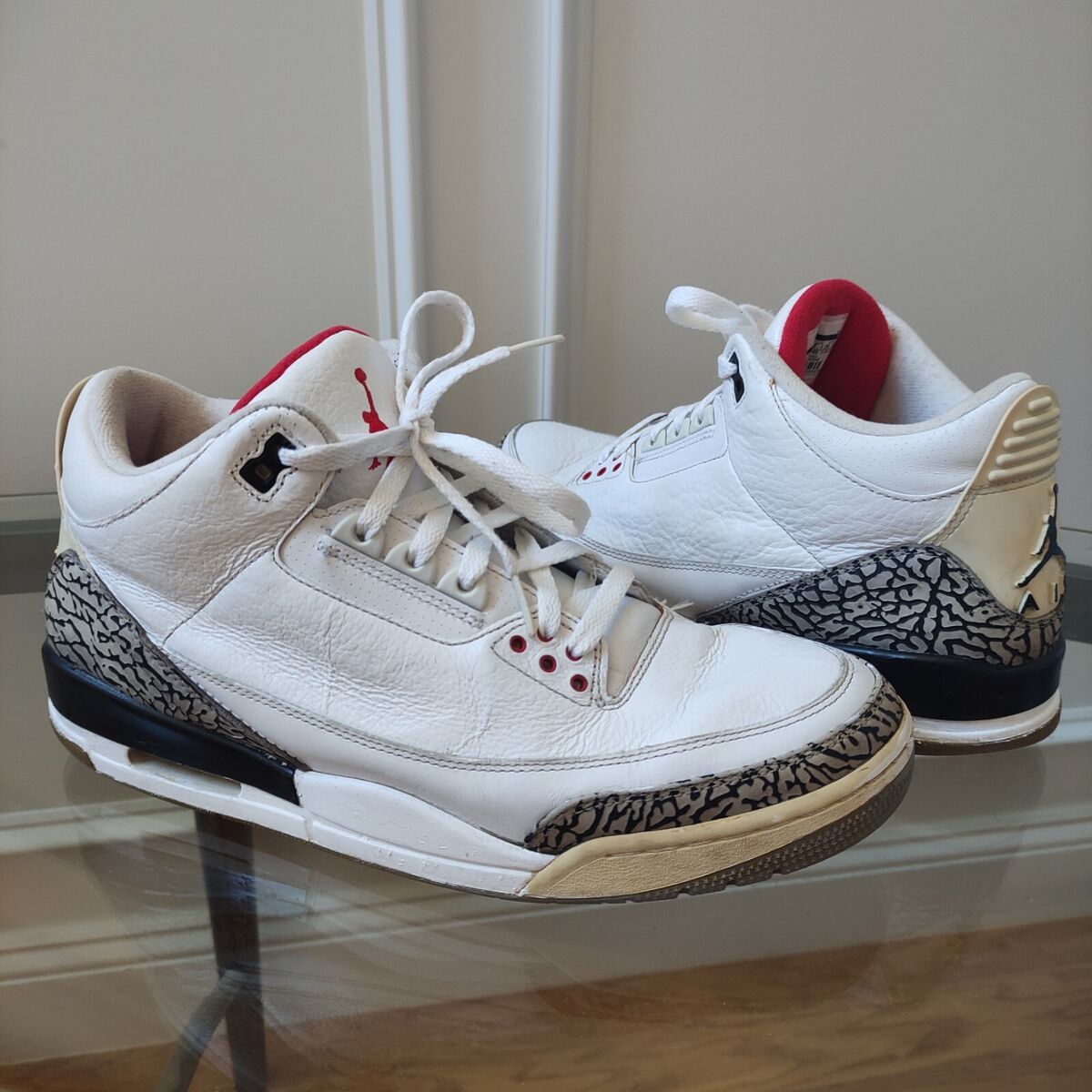 Nike Air Jordan 3 Retro White Cement 2010 136064-105 White Nike Air Jordan 3 Retro White Cement 2010 136064-105 White