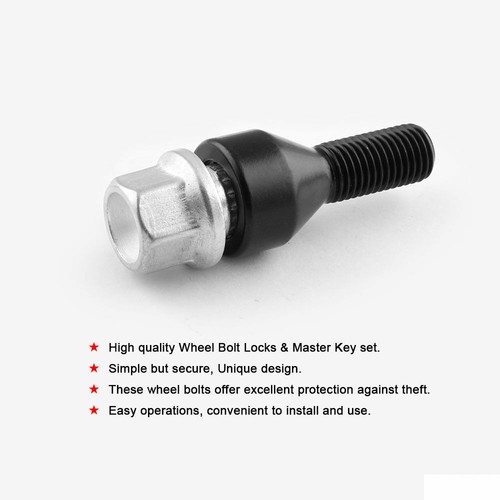 FOR BMW LOCKING SECURITY WHEEL BOLTS NUTS SET 36136786419 E46 E87 E90