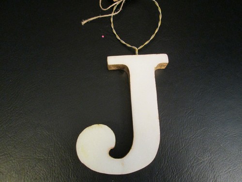 White Marble Initials with Gold Leaf Border, Various Letters, NWT - Picture 8 of 18