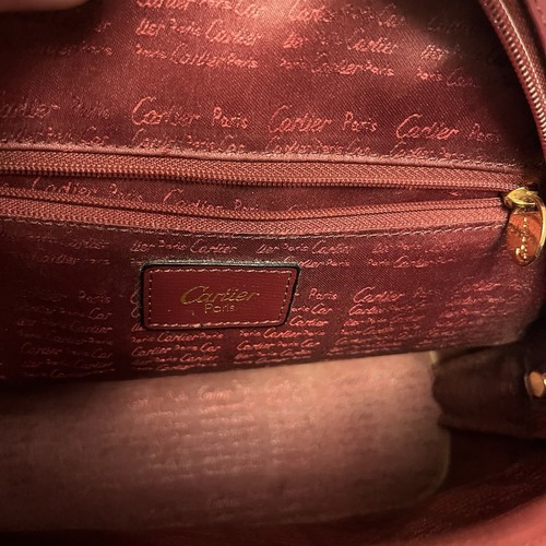 Bordeaux Leather - Dome Satchel -  Cartier Paris - Picture 6 of 16