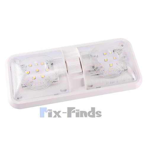 12V Led RV Ceiling Dome Light LED Interior Lighting Car Trailer Camper Motorhome - Picture 16 of 17