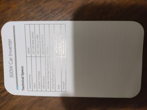 300 watt car power inverter - Picture 6 of 6
