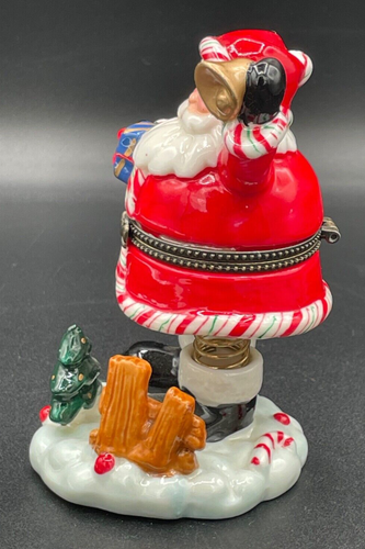 Santa with Bell, Spring Legs, Trinket Box - Picture 4 of 7