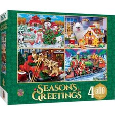 obo Christmas 4-PACK .. Season's Greetings 500pieces Jigsaw Puzzles