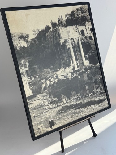 Vintage FORUM w/ NUNS Mounted Roman Architecture Photo Rome Italy Ruins THEILA - Picture 4 of 4