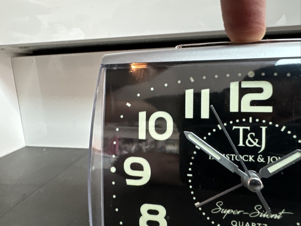 Tavistock and Jones Retro Glow In The Dark Alarm Clock Used eBay