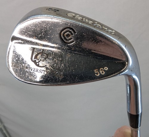CLEVELAND 56* SAND WEDGE THE UNIVERSITY CLUB TRUE TEMPER STEEL SHAFT RH 35in - Picture 2 of 18