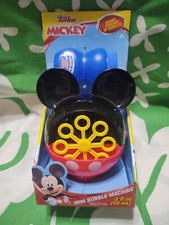 Disney Junior Mickey Mouse Bubble Machine Bubble Blower with 2 oz Bubbles