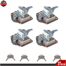 4× Stainless Steel Folding T Handle Lock Latch for Trailer Truck Paddle Tool Box