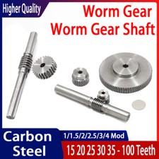 1/1.5/2/2.5/3/4 Module 15T to 100T Gear Steel Worm Wheel Gear & Worm Gear Shaft