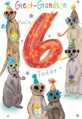 6 Year Old Birthday Card For Son,Daughter,Granddaughter, Grandson Multi-Buy - Picture 20 of 31