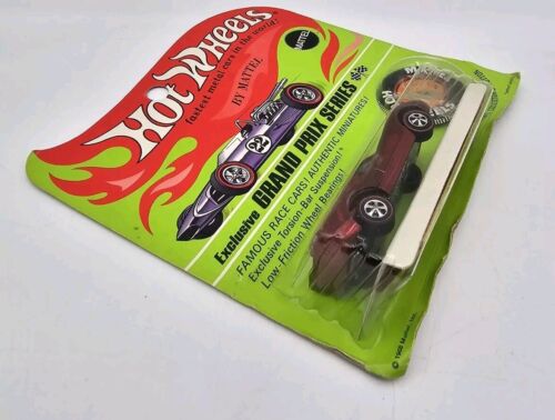 1969 Hot Wheels Redline Lola GT70 Red Rose HK MOC Blisterpackung - Bild 3 von 15
