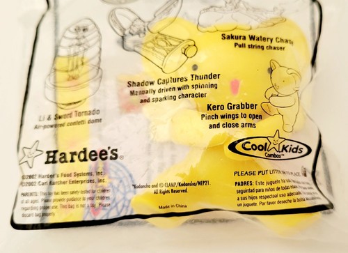 KERO GRABBER con Card di Hardee’s CARDCAPTORS Vintage 2002 - NUOVO in confezione sigillata - Foto 2 di 3