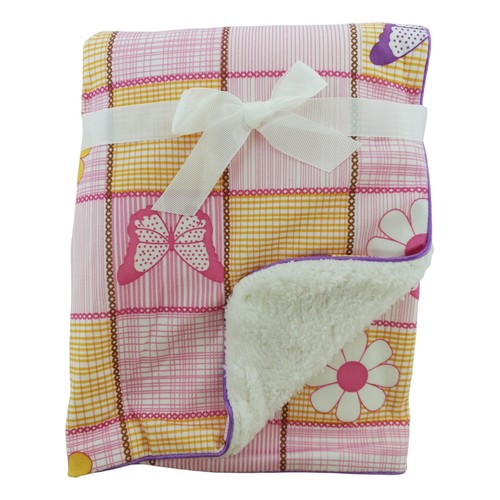 Newborn Soft Baby Blanket Crib Pram Cot Boys Girls Infant Cotton Fleece Fur Back - Picture 73 of 82
