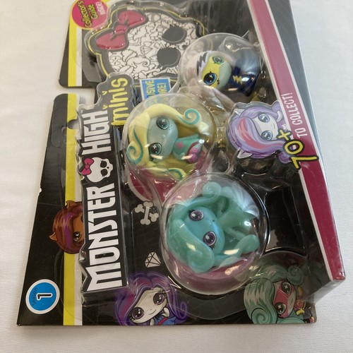 Monster High Minis Series 1 LAGOONA FRANKIE TWYLA Set of 3 Figures NEW - Picture 7 of 12