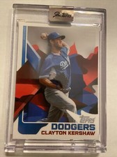 Clayton Kershaw. Rare Topps Project 70 Red Limited Ed. 5/25 Mikael B Auto. COA