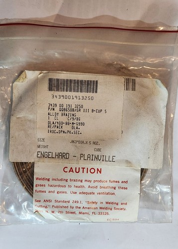 15% Silver Copper Brazing Alloy Coil AWS A5.8-81 BCUP-5 .063" 5oz MANY AVAILABLE - Picture 10 of 12
