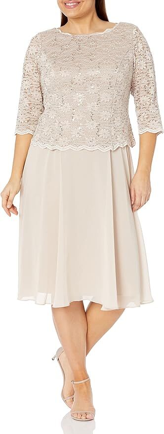 alex evenings tea length mock dress Alex Evenings 811712226 main image 1